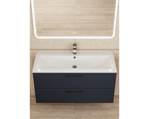 Раковина для ванной 100 см, Uperwood Foster, белая глянцевая