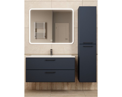 Тумба под раковину Uperwood Foster NEW 100 см, подвесная, черная