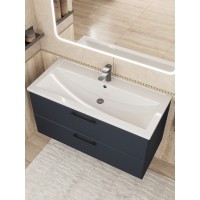 Раковина для ванной 100 см, Uperwood Foster, белая глянцевая