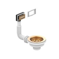 Выпуск для мойки Alveus 114 Bronze 1144844 с рамкой и заглушкой