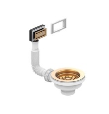 Выпуск для мойки Alveus 114 Bronze 1144844 с рамкой и заглушкой