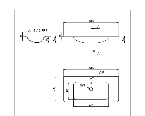 Раковина Vincea VCB-2VP1000W из искусственного камня белый Раковина Vincea VCB-2VP1000W из искусственного камня белый