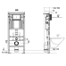 Система инсталляции для унитаза Wonzon&Woghand механическая WW-TI739A