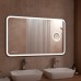 Зеркало Континент Bliss 1200х800 с подсветкой с сенсорным выключателем с увеличительным зеркалом с подогревом с часами