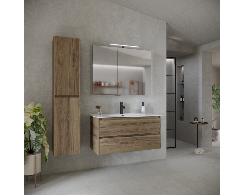 Тумба под раковину SANCOS Libra 990х450х500, c двумя ящиками, дуб чарльстон