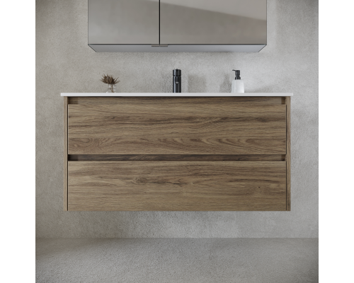 Тумба под раковину SANCOS Libra 990х450х500, c двумя ящиками, дуб чарльстон
