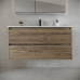Тумба под раковину SANCOS Libra 990х450х500, c двумя ящиками, дуб чарльстон