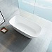 Ванна из искусственного камня Vincea VBT-6S02MW 1700x720x550 белый матовый со сливом
