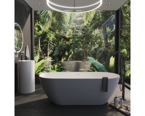 Ванна из искусственного камня Whitecross Tawna 165x80 белый матовый