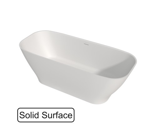 Ванна из искусственного камня Whitecross Clover 170х70 матовый белый