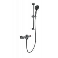 Смеситель для ванны с душем и термостатом Wonzon&Woghand, Темный графит