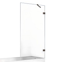 Шторка для ванны NEW TRENDY AVEXA GUNMETAL BRUSHED 70x150 оружейная сталь