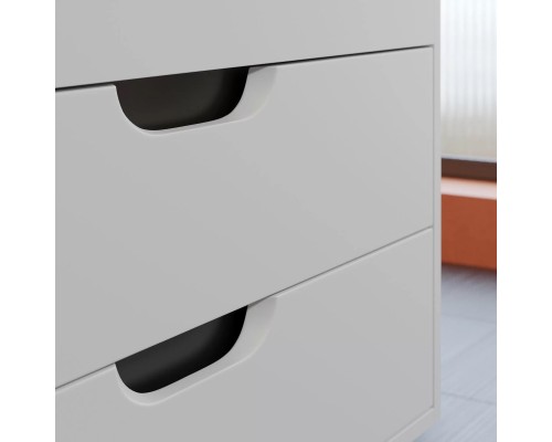 Тумба под раковину подвесная Uperwood Modul 75х44,4х55 см, белая/графит