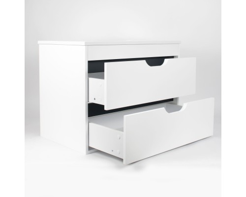 Тумба с раковиной подвесная Uperwood Modul 77х45х57 см, белая/графит