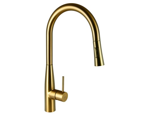 Cмеситель для кухни Raiber premium RPG-011 Graceful, матовое золото