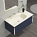 Тумба с раковиной Black&White U945.1000 синий матовый