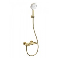 Смеситель для ванны с душем Wonzon&Woghand, Брашированное золото
