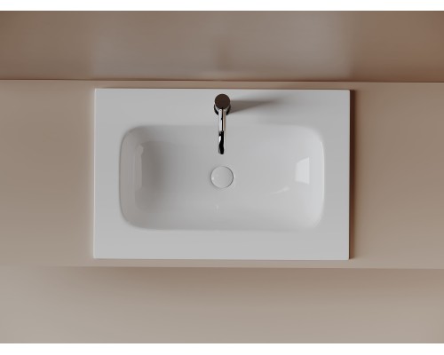 Раковина накладная мебельная Ceramicanova Грация (Grace) 710x457x137 с отв. под смеситель, белый