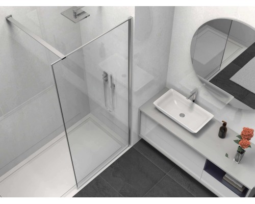 Душевая перегородка Vincea Walk-In VSW-1HS90CL, 90x200, хром, стекло прозрачное