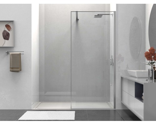 Душевая перегородка Vincea Walk-In VSW-1HS90CL, 90x200, хром, стекло прозрачное