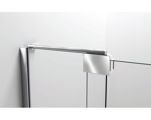 Душевая дверь Vincea Extra VDP-1E1112CLGM 1100x1200 вороненая сталь стекло прозрачное