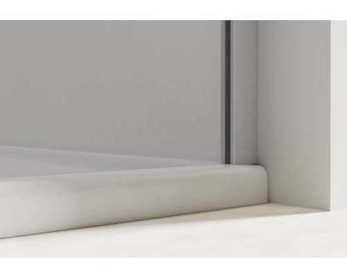 Душевая дверь Vincea Extra VDP-1E1112CLGM 1100x1200 вороненая сталь стекло прозрачное