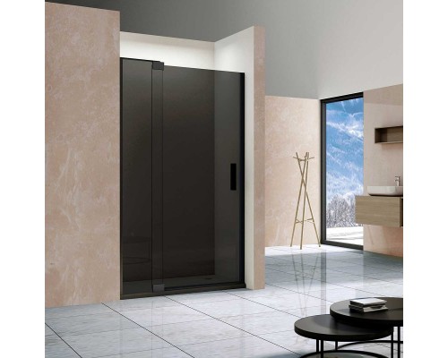 Душевая дверь Vincea Extra 1000x1100 черный стекло тонированное