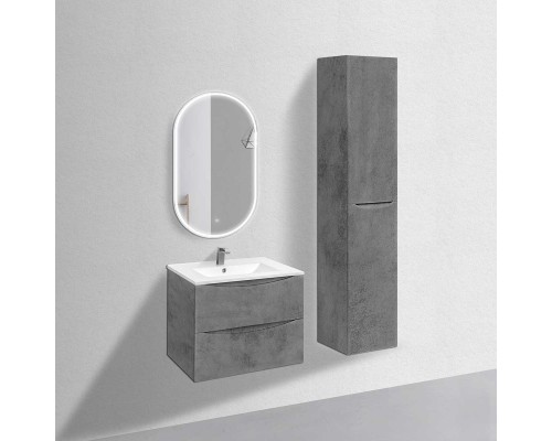 База под керамическую раковину Vincea Mia 700 подвесная 2 ящика Soft close Beton