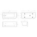 Акриловая ванна BelBagno 170x73 L BB712-1700-730-L без гидромассажа