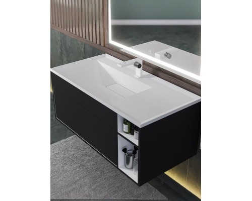 Раковина для ванной Uperwood Lotus Premium 100х50х13 см, белая глянцевая