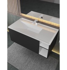 Раковина для ванной Uperwood Lotus Premium 100х50х13 см, белая глянцевая