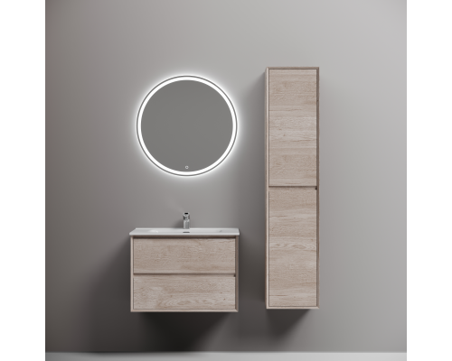 Тумба под раковину подвесная Sancos Marmi 2.0 69х44 с доводчиками, дуб галифакс, MR2.070EG