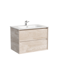 Тумба под раковину подвесная Sancos Marmi 2.0 69х44 с доводчиками, дуб галифакс, MR2.070EG