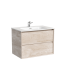 Тумба под раковину подвесная Sancos Marmi 2.0 69х44 с доводчиками, дуб галифакс, MR2.070EG
