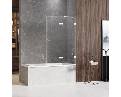 Шторка для ванны NEW TRENDY AVEXA WHITE 110x150 R белый