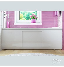 Экран под ванну Alavann Crystal 180 раздвижной белый