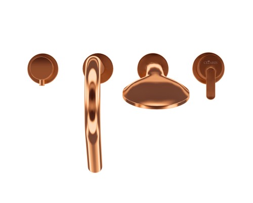 Смеситель на борт ванны Cezares Leaf LEAF-BVDM4-SS Sunset