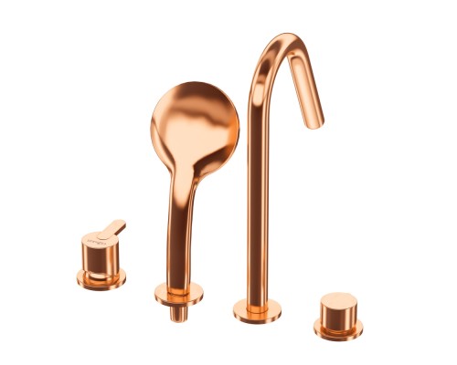 Смеситель на борт ванны Cezares Leaf LEAF-BVDM4-SS Sunset