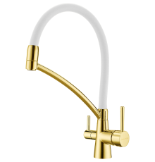 Смеситель для кухни Paulmark Siegen Si213111-Gw Золото Белый