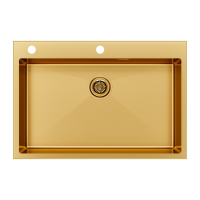Кухонная мойка Paulmark Vast-Edge 75 PM777551-BG Брашированное золото