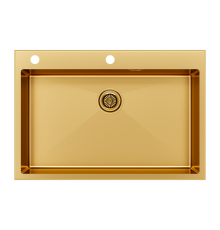 Кухонная мойка Paulmark Vast-Edge 75 PM777551-BG Брашированное золото
