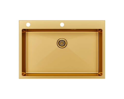 Кухонная мойка Paulmark Vast-Edge 75 PM777551-BG Брашированное золото
