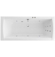 Ванна гидромассажная EXCELLENT Aquaria Lux Slim 180x80 LINE хром