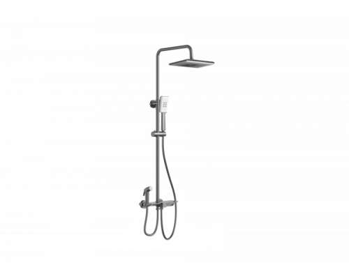 Душевая система с термостатом Wonzon&Woghand, Темный графит