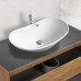 Раковина керамическая Vincea 615x360x155 накладная белый