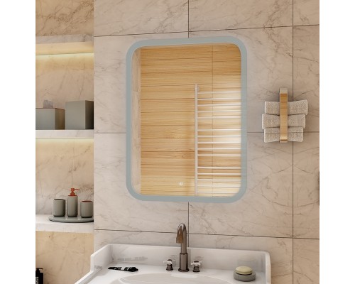 Зеркало Континент Glamour 700х900 ЗЛП941 с подсветкой с сенсорным выключателем