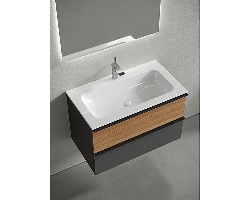 Тумба для раковины SanCos Delta 79 DL80GR Дуб красный, графит Тумба для раковины SanCos Delta 79 DL80GR Дуб красный, графит