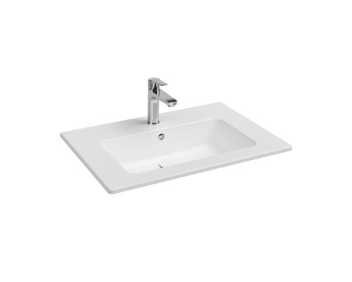 Раковина накладная ISVEA Sistema T 70 ультратонкая, 71см, белый глянец 10SL50071SV