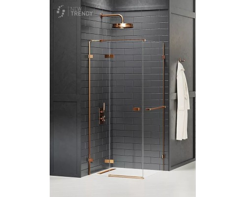 Душевое ограждение NEW TRENDY AVEXA COPPER BRUSHED L 120x90x200 медь
