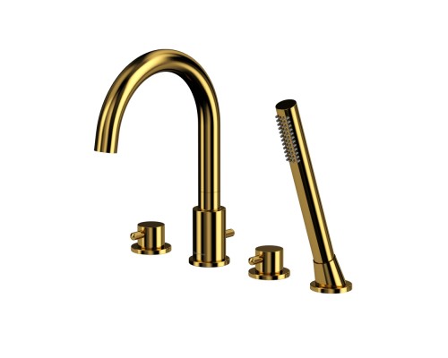 Смеситель для ванны на 4 отверстия WHITECROSS Y Y1232GL золото